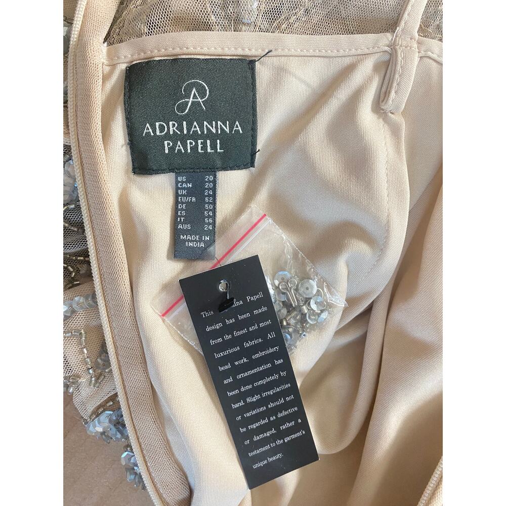 NWT ADRIANNA PAPELL DRESS GOWN MOTHER OF THE BRIDE FORMAL EVENING WEDDING GUEST - Picture 5 of 16
